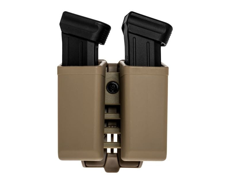 ESP Double Swivel Pouch with UBC-07 Clip mount for MP5/UZI magazines - Khaki