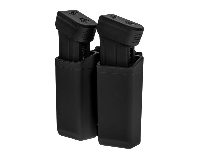 ESP Double Swivel Pouch with UBC-07 Clip Mount for 9 mm pistol magazines - Black