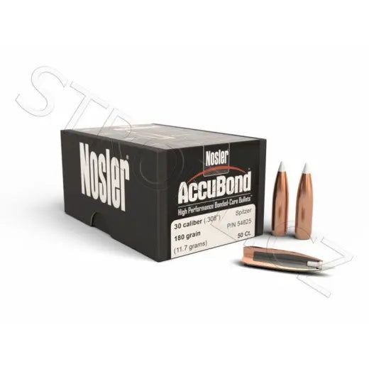 Geschosse Nosler AccuBond .30 cal, dia .308, 180grs