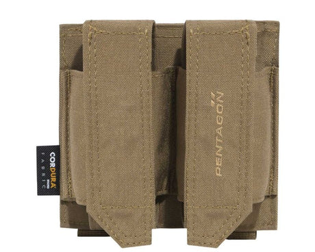 Double Pentagon FB pouch for grenades / pistol magazines - Coyote