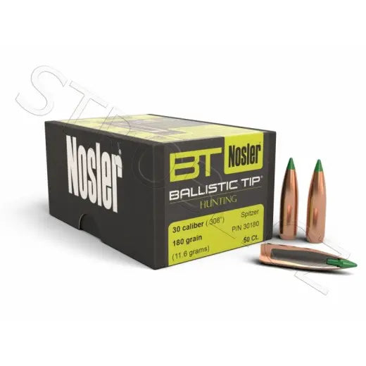 Geschosse Nosler Ballistic Tip Hunting .30 cal, dia .308, 180grs