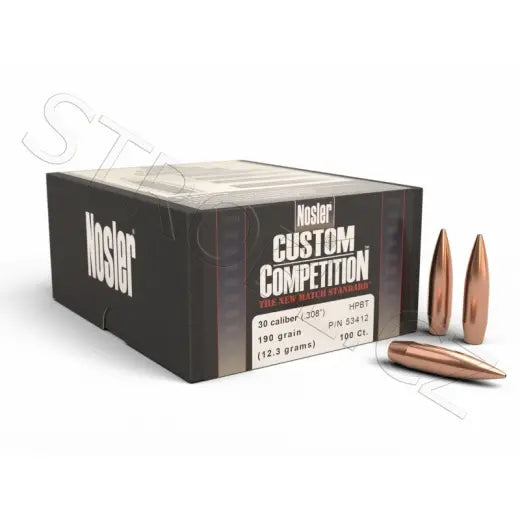 Geschosse Nosler Custom Competition .30 cal, dia .308, 190grs