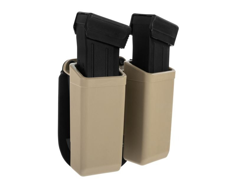 ESP double swivel pouch with Paddle mount for 9 mm pistol magazines - Khaki