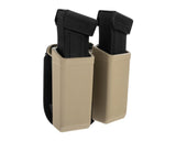 ESP double swivel pouch with Paddle mount for 9 mm pistol magazines - Khaki