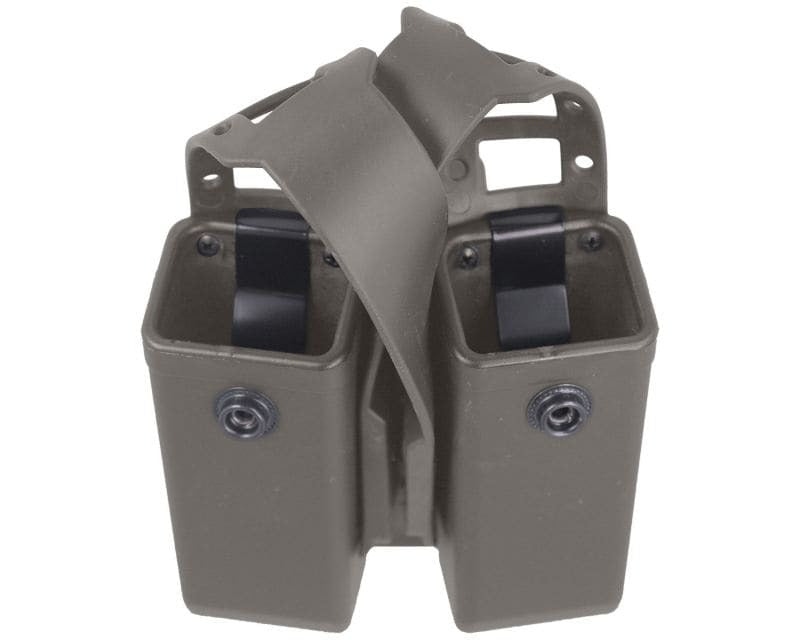 ESP double pouch with UBC-02 Clip mount for 9 mm pistol magazines - Olive Drab