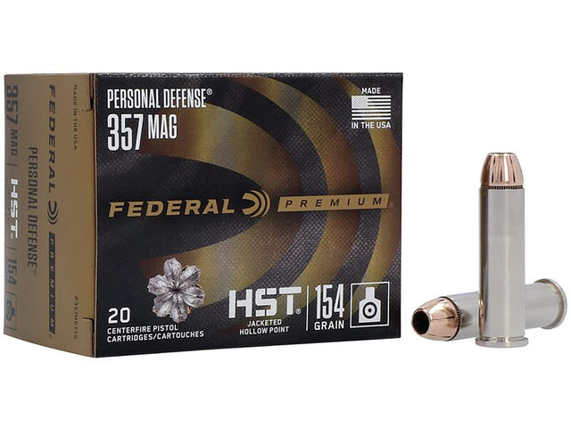 Federal Revolvermunition Premium .357 Mag. 10,00g HST Jacketed Hollow Point PERSONAL DEFENSE