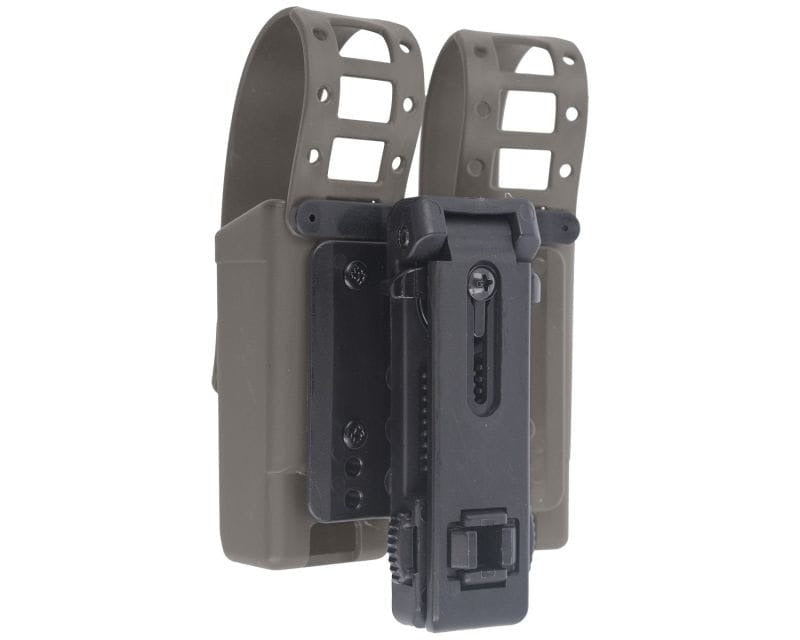 ESP double pouch with UBC-02 Clip mount for 9 mm pistol magazines - Olive Drab