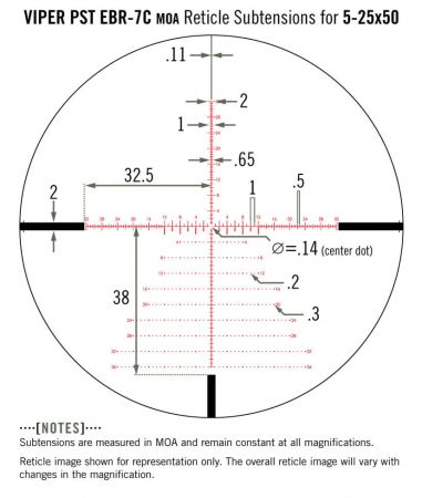 Vortex Viper PST Gen II 5-25x50 MOA FFP