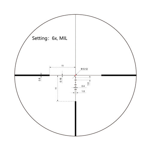 Vector Optics - Continental x6 Tactical Zielfernrohr - 1-6x24i - Schwarz - SCOC-44