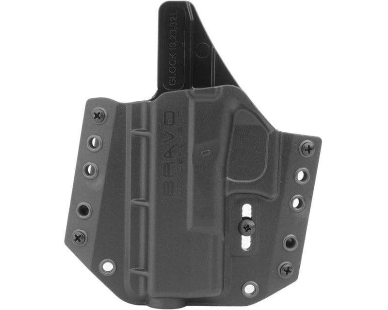 Bravo Concealment OWB Left-hand Holster for Glock 19/23/32/45 pistols - Black