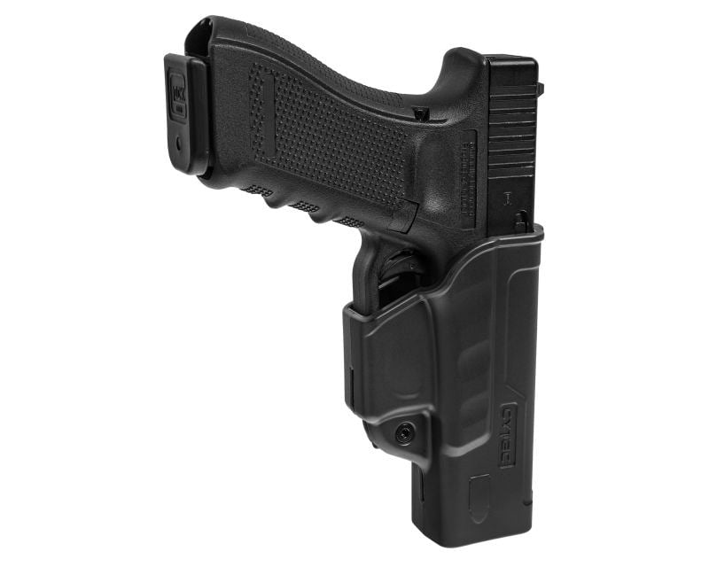 Cytac Fast Draw holster for Glock Belt Clip pistol replicas - Black