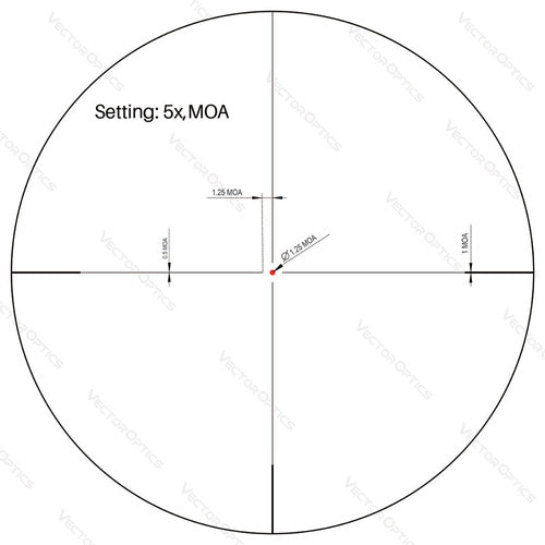 Vector Optics - Zielfernrohr Forester 1-5x24 - 30 mm - Second Focal Plane - FDE - SCOC-32