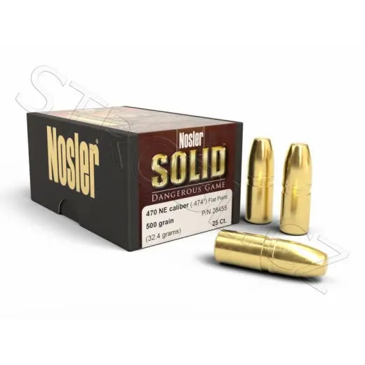 Geschosse Nosler FP Solid .470 NE cal, dia .474, 500grs