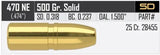 Geschosse Nosler FP Solid .470 NE cal, dia .474, 500grs