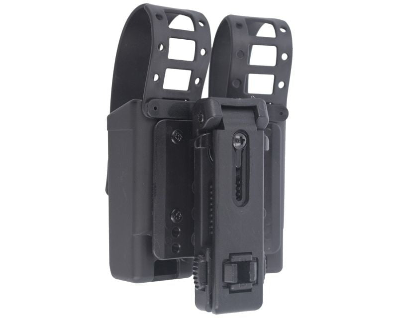 ESP double pouch with UBC-02 Clip mount for 9 mm pistol magazines - Black