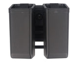 ESP double pouch with UBC-03 Clip mount for 9 mm pistols magazines - Black