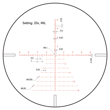 Vector Optics - Zielfernrohr Continental x8 4-32 SFP ED Zero Stop - 56 mm - Schwarz - SCOL-T51