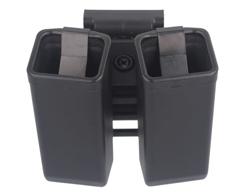 ESP double pouch with UBC-03 Clip mount for 9 mm pistols magazines - Black