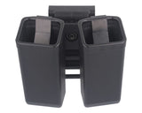 ESP double pouch with UBC-03 Clip mount for 9 mm pistols magazines - Black