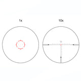 Vector Optics - Zielfernrohr LPVO Continental x10 ED RAR - 1-10x28 - 34 mm - Schwarz - SCFF-48