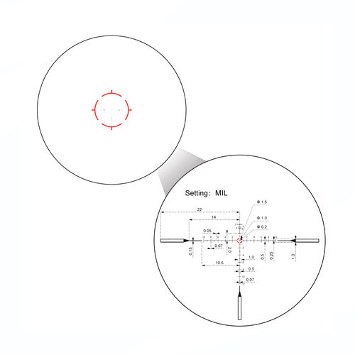 Vector Optics - Zielfernrohr LPVO Continental x10 ED RAR - 1-10x28 - 34 mm - Schwarz - SCFF-48