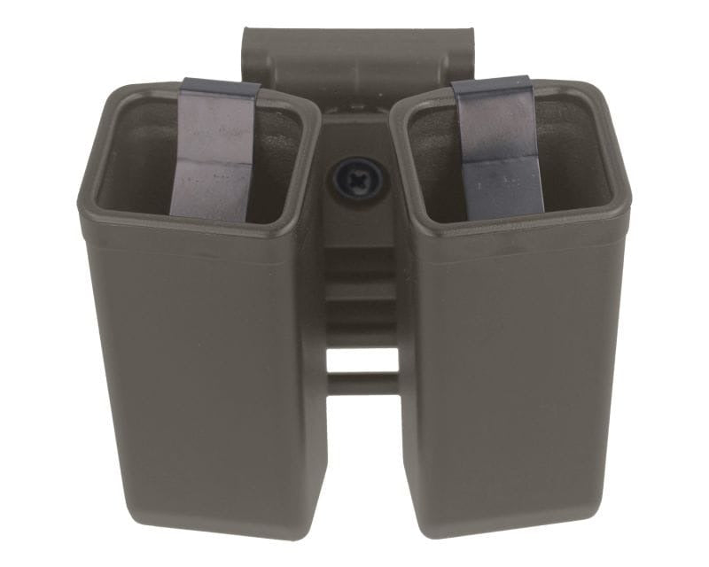 ESP double pouch with UBC-03 Clip mount for 9 mm pistols magazines - Olive Drab