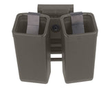 ESP double pouch with UBC-03 Clip mount for 9 mm pistols magazines - Olive Drab