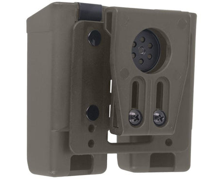 ESP double pouch with UBC-03 Clip mount for 9 mm pistols magazines - Olive Drab