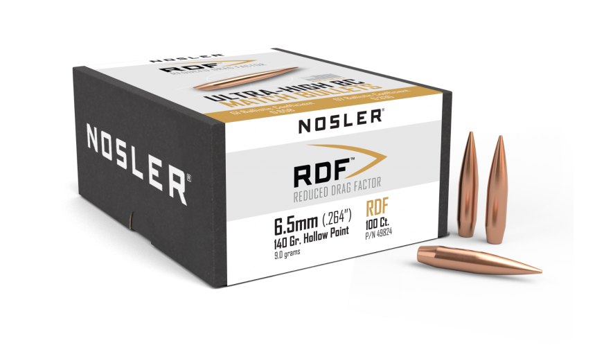 NOSLER RDF 6,5MM, DIA .264, 140GRS