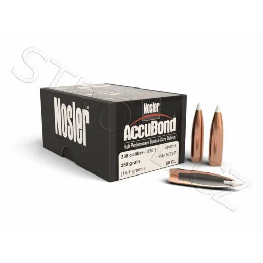 Geschosse Nosler AccuBond .338 cal, dia .338, 250grs