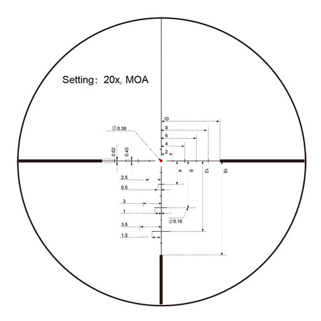 Vector Optics - Zielfernrohr Continental x8 3-24 SFP ED - 56 mm - Schwarz - SCOL-50