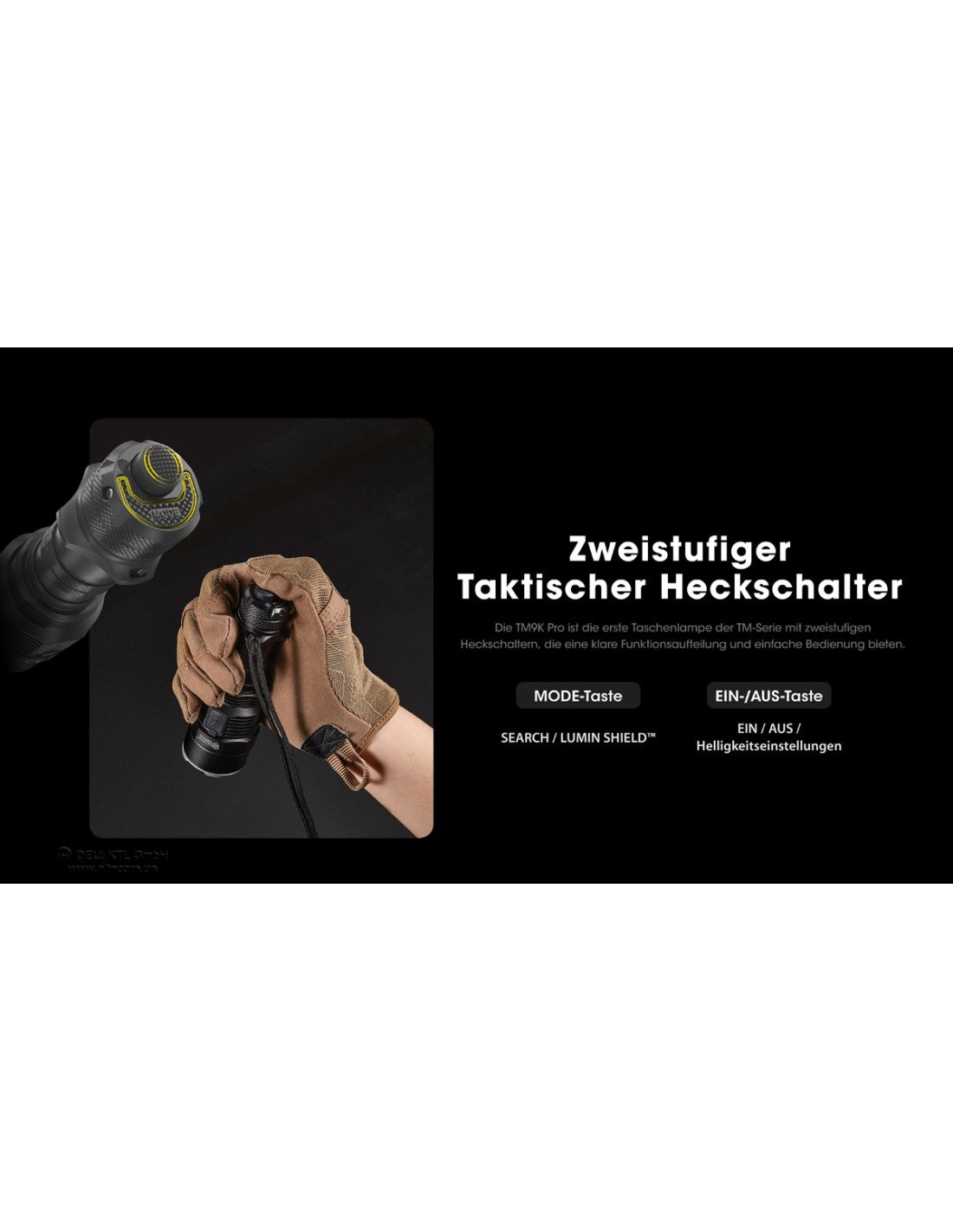 NiteCore® Taschenlampe "TM9K PRO" mit 9900 Lumen inkl. Akku & Holster