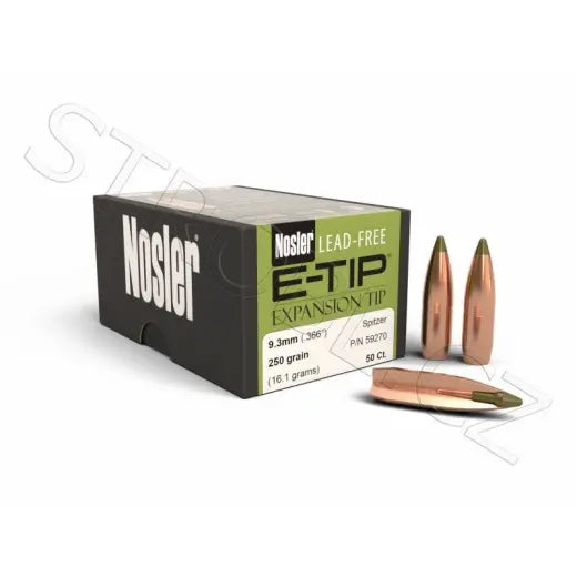 Bleifrei Geschosse Nosler E-Tip 9,3mm, dia .366, 250grs