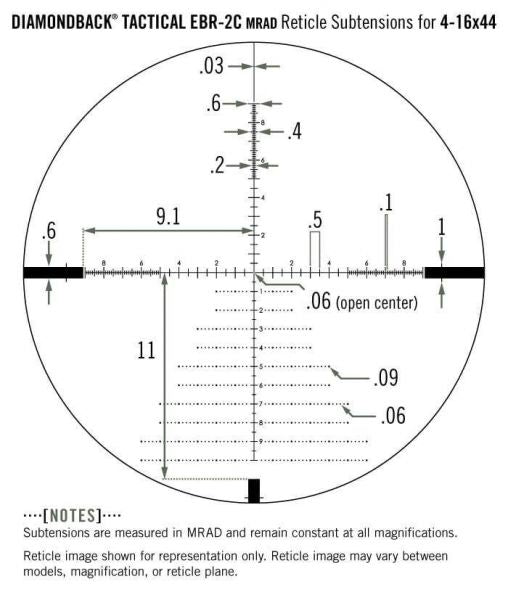 Vortex Diamondback Tactical 4-16x44 FFP MRAD