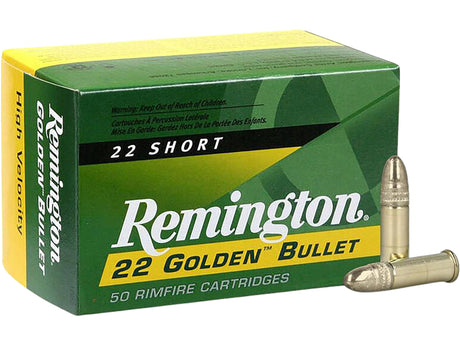 Remington Kleinkalibermunition .22 Short 1,90g Round Nose Golden Bullet