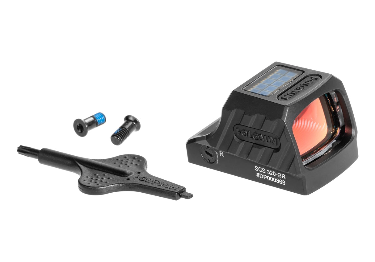 SCS Solar Green Circle Dot Sight Sig Sauer P320 Footprint