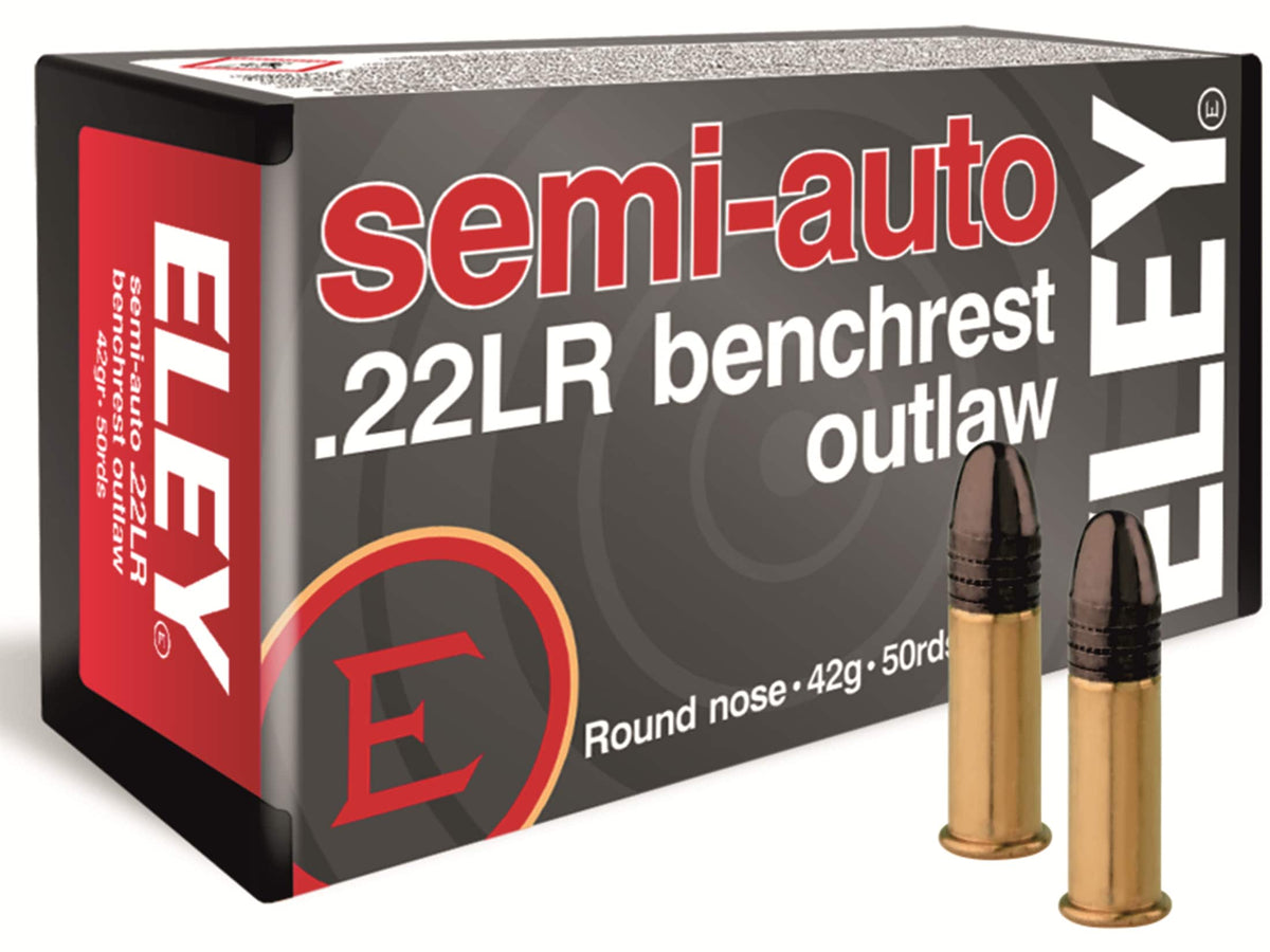 Eley Kleinkalibermunition .22 LR Round Nose Semi Auto Benchrest Outlaw