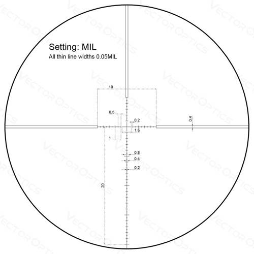 Vector Optics - Veyron 3-12x44 Zielfernrohr - 30 mm - First Focal Plane - SCFF-21