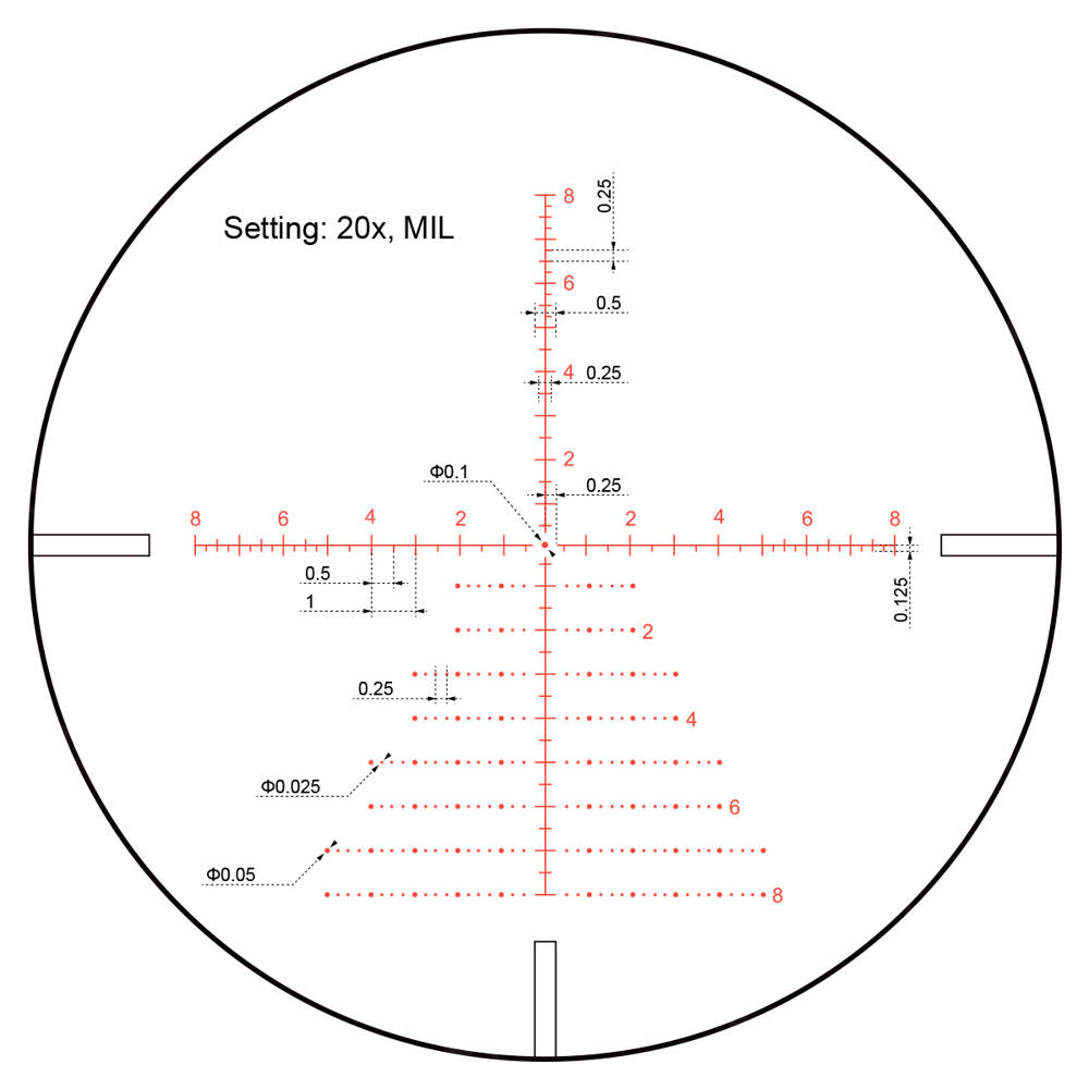 Vector Optics - Zielfernrohr Continental x8 3-24 SFP Zero Stop - 56 mm - Schwarz - SCOL-T50