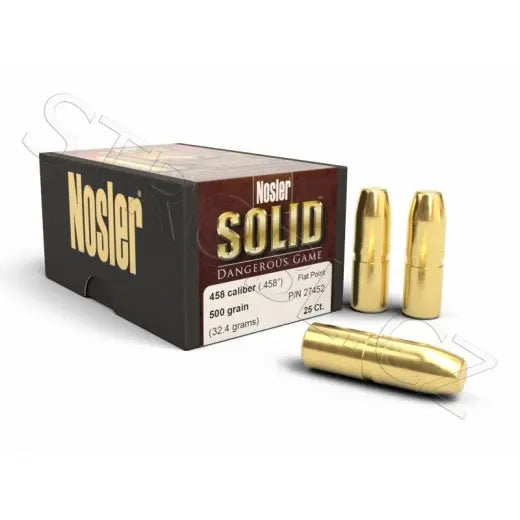 Geschosse Nosler FP Solid .458 cal, dia .458, 500grs