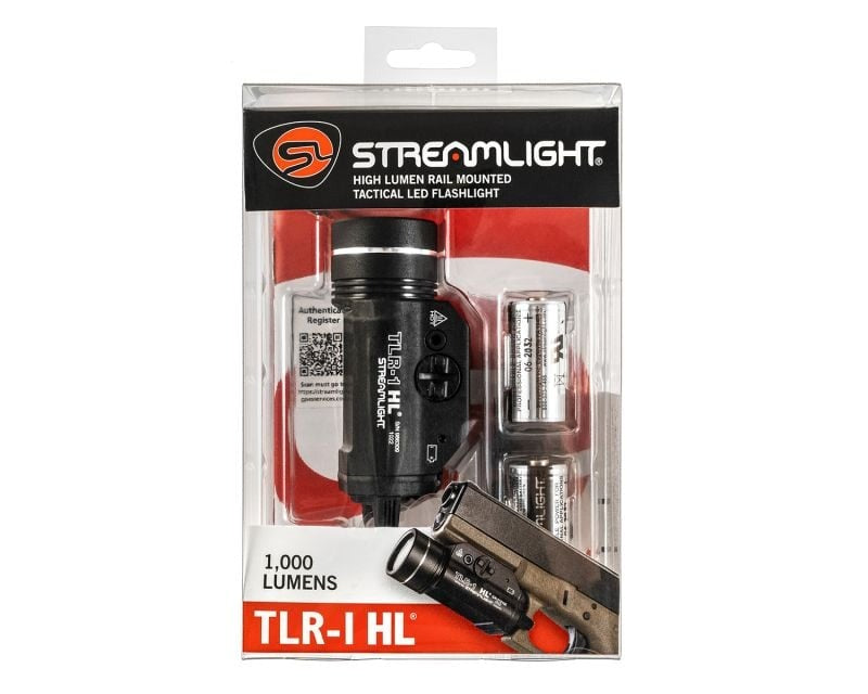 Streamlight TLR-1 HL Black Gun Flashlight - 1000 lumens