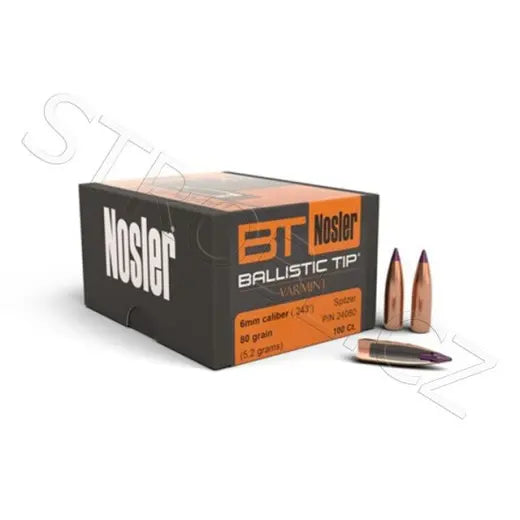 Geschosse Nosler Ballistic Tip Varmint 6mm, dia .243, 80grs