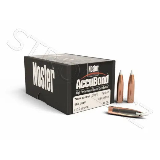 Geschosse Nosler AccuBond 7mm, dia .284, 160grs