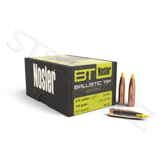 Geschosse Nosler Ballistic Tip Hunting .270 cal, dia .277, 150grs