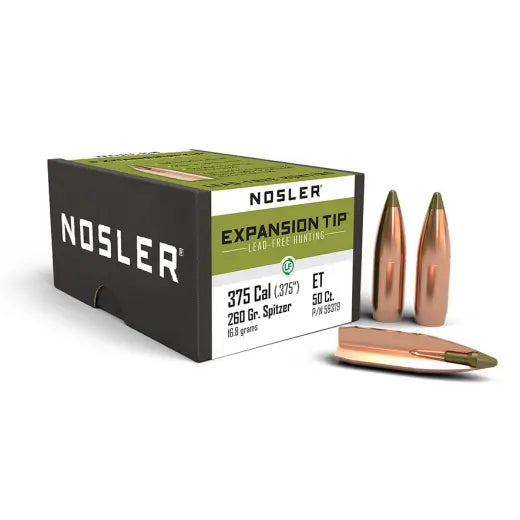 Bleifrei Geschosse Nosler E-Tip 375 cal, dia .375, 260grs