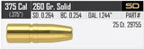 Geschosse Nosler FP Solid .375 cal, dia .375, 260grs