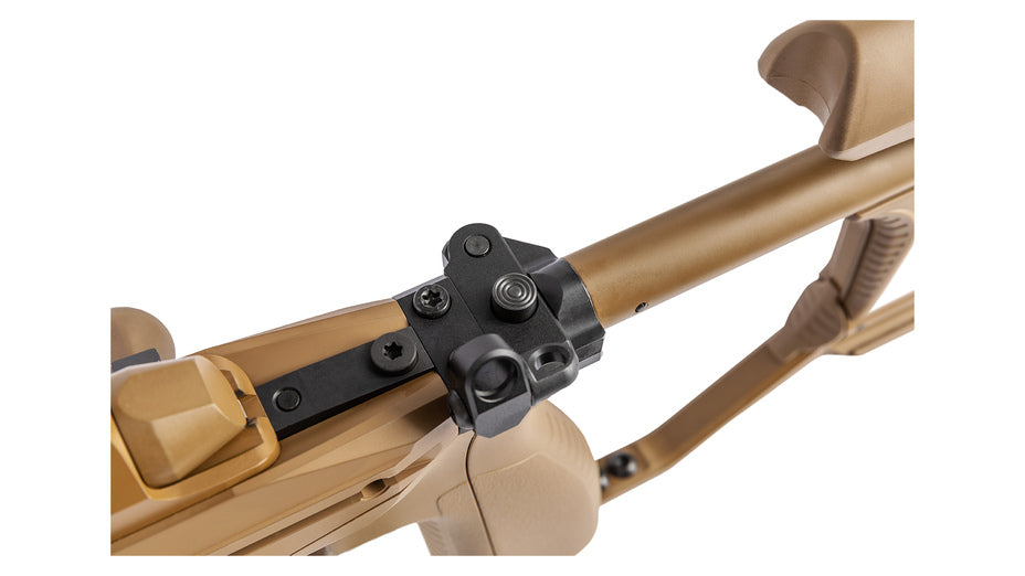SAKO TRG M10 .300 Norma Mag., field drab Cerakote, Lauflänge 27" 22mm kanneliert mit Mündungsbremse, Druckpunktabzug, 30 MOA M-LOK, Alu/Synthetikschaft klappbar mit verstellbarer Backe in field drab, 7 Schuss, MG M18X1