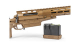 SAKO TRG M10 .300 Norma Mag., field drab Cerakote, Lauflänge 27" 22mm kanneliert mit Mündungsbremse, Druckpunktabzug, 30 MOA M-LOK, Alu/Synthetikschaft klappbar mit verstellbarer Backe in field drab, 7 Schuss, MG M18X1
