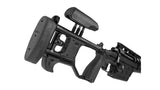 SAKO TRG M10 6,5 Creedmoor, schwarz Cerakote, Lauflänge 20" 22mm kanneliert, Druckpunktabzug, 30 MOA M-LOK, Alu/Synthetikschaft klappbar mit verstellbarer Backe in schwarz, 10 Schuss, MG M18X1
