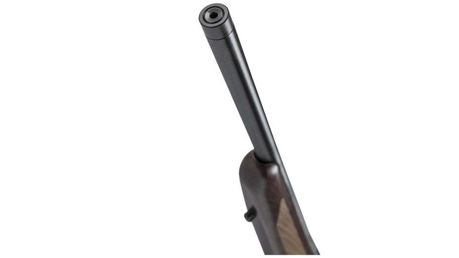 TIKKA T1x HUNTER .17HMR, schwarz, Lauflänge 16", Drall 9", Direktabzug, 5 Schuss, geölter Holzschaft, ohne Visierung, MG 1/2"-28UNEF